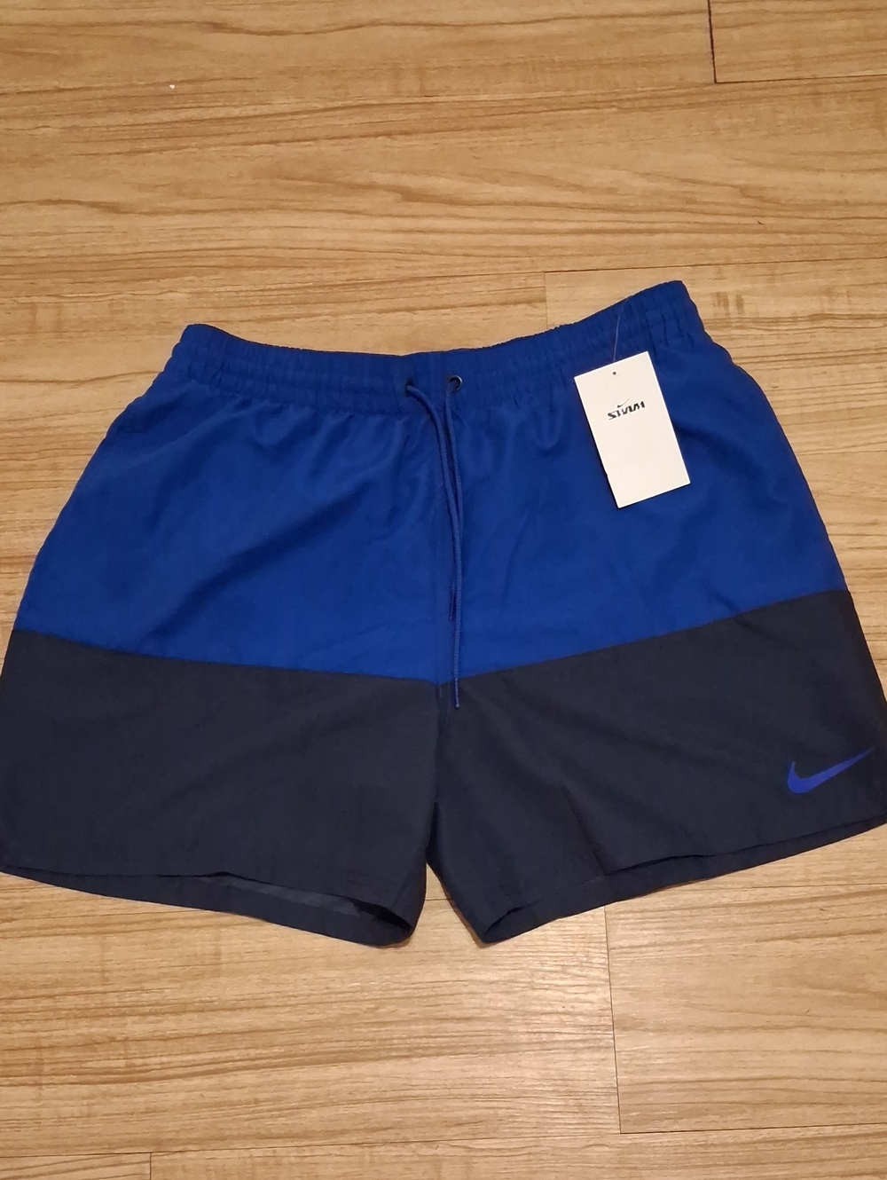 Nike Men's Colorblock Blue & Navy Swim Trunks